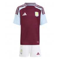 Dětský fotbalový dres Aston Villa 2024-25 Domácí Krátký Rukáv (+ trenýrky)